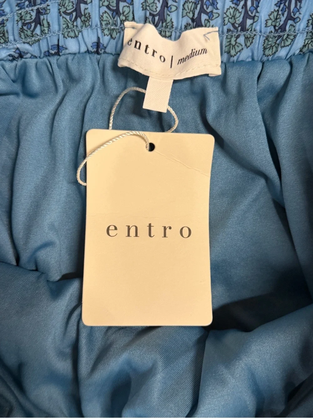 entro Light Blue Printed Pull-On Pants - Picture 2 of 2